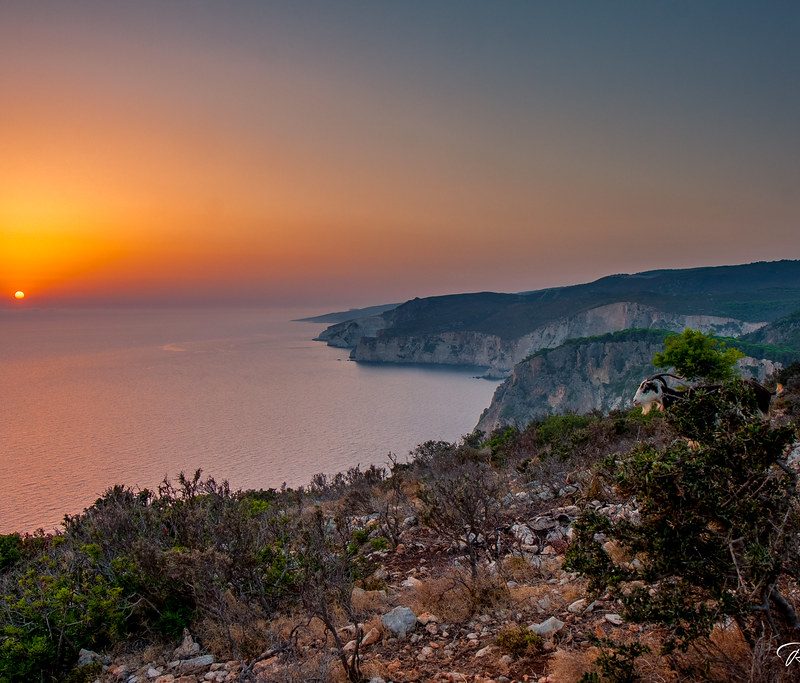 Zante's Enchanting Sunset: A Romantic Spectacle